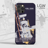London Gatwick Airport Diagram Phone Case aviation gift pilot iPhone Android Apple Samsung Huawei Xiaomi